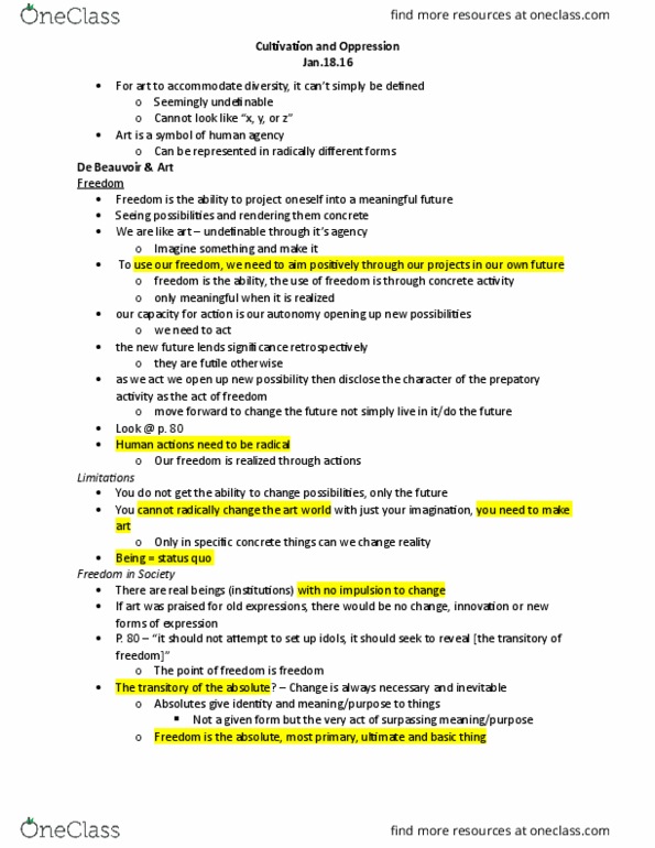 PHIL 3050 Lecture Notes - Lecture 2: Self-Harm, Benevolent Dictatorship, Jean-Paul Sartre thumbnail