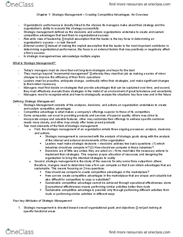 SGMT 3000 Chapter Notes - Chapter 1: Intellectual Capital, Zero-Sum Game, Plaintext thumbnail