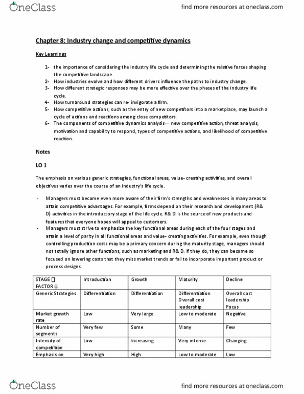 SGMT 3000 Chapter Notes - Chapter 8: Capacity Utilization, Cumulate Rock, Leaseback thumbnail