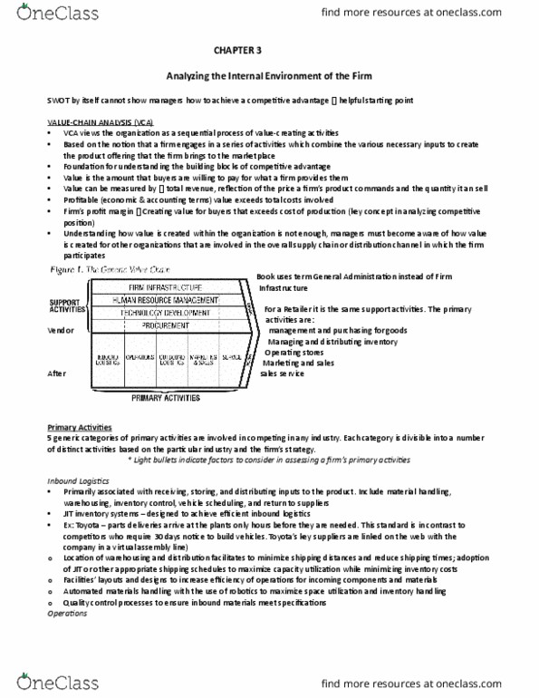 SGMT 3000 Chapter Notes - Chapter 3: Financial Ratio, Campbell Soup Company, Social Complexity thumbnail