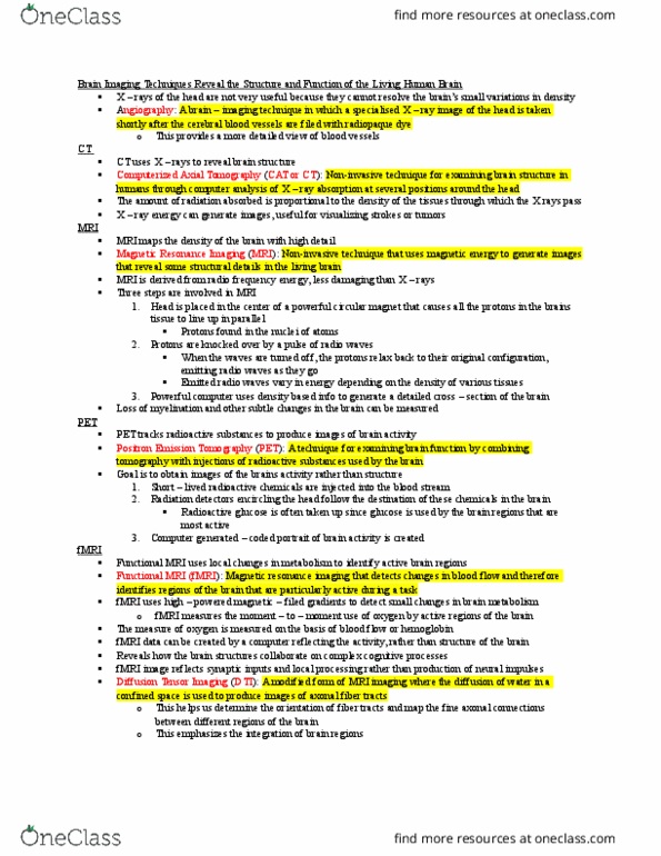 PSYC 280 Lecture Notes - Lecture 1: Diffusion Mri, Hemoglobin, Transcranial Magnetic Stimulation thumbnail