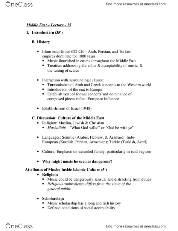 MUST 0809 Lecture Notes - Lecture 25: Quran thumbnail