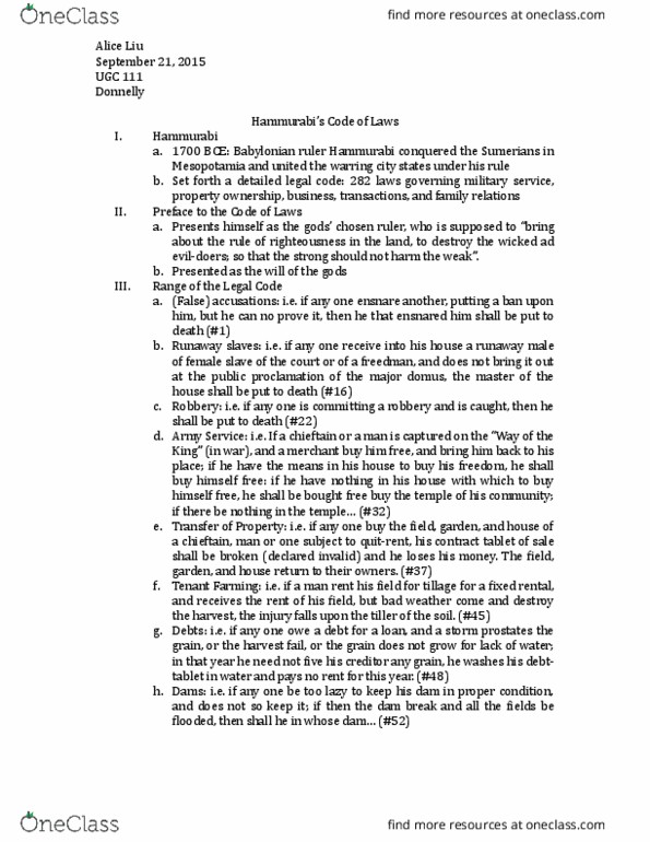 UGC 111 Lecture Notes - Lecture 6: Quit-Rent, Tillage, Entrust thumbnail