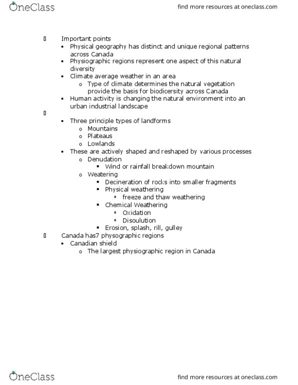 GEO 505 Lecture Notes - Lecture 2: Pacific Plate, Rill, Canadian Shield thumbnail