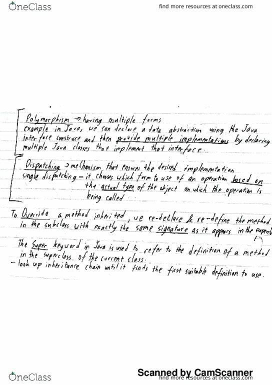 CPSC 210 Lecture 4: Polymorphism and Dispatching thumbnail