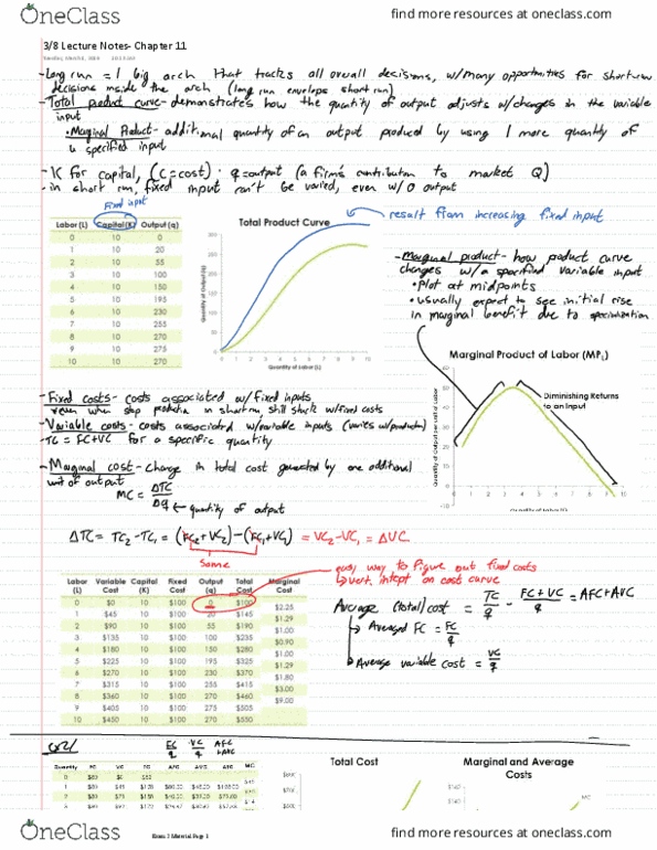 ECON 101 Lecture 19: 3-8 Lecture Notes- Chapter 11 thumbnail