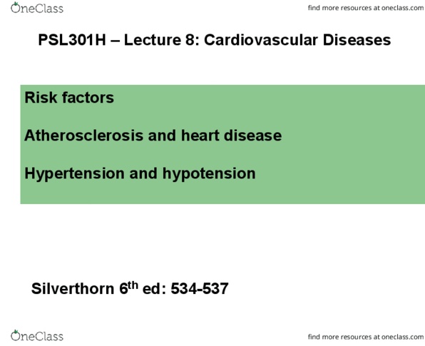 PSL301H1 Lecture 21: Cardiovascular 8 thumbnail