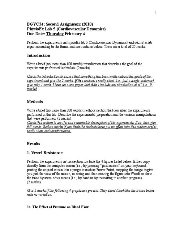 BIOC34H3 Lecture Notes - Stroke Volume, Print Screen, Lab Report thumbnail