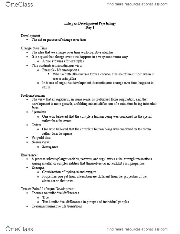 PSYCH 3400 Lecture Notes - Lecture 1: Preformationism, Egg Cell, Smart Device thumbnail