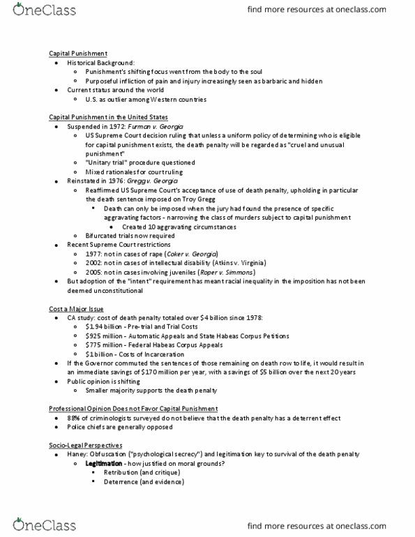 LSJ 200 Lecture Notes - Lecture 15: Intellectual Disability thumbnail