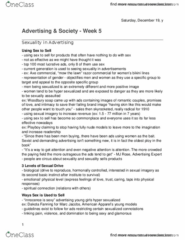 Sociology 2172A/B Lecture 5: 20160203 Sex in ads thumbnail