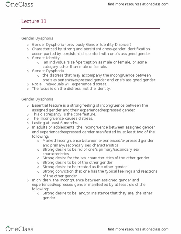 PSYC 3604 Lecture Notes - Lecture 11: Human Sexual Response Cycle, Exhibitionism, Peptide thumbnail