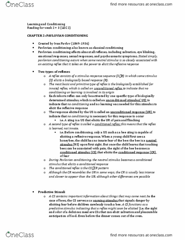 PSY 3103 Chapter Notes - Chapter Chapter 2: Certified Emission Reduction, Bee Sting, Asthma thumbnail