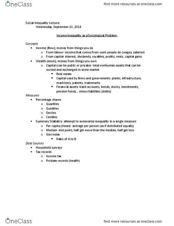 SOCI 2220H Lecture Notes - Lecture 1: Income Tax, Iqvia thumbnail