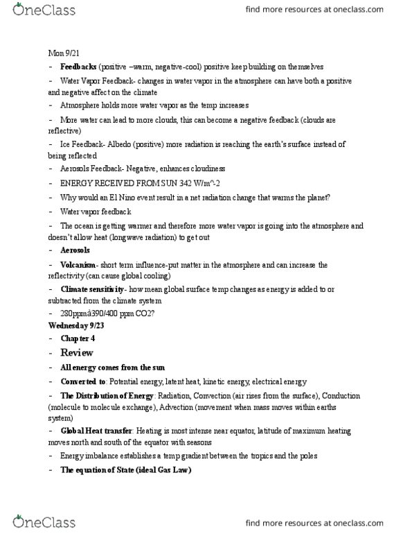 GEOL 150Lg Lecture Notes - Lecture 6: Longwave, Northern Hemisphere, Advection thumbnail