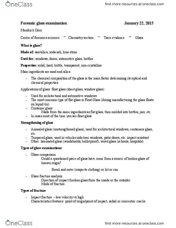 FSC239Y5 Lecture Notes - Lecture 4: Transition Metal, Mass Spectrometry, Glass Pieces thumbnail