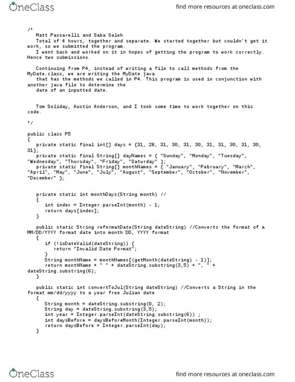 CPSC 150 Lecture Notes - Lecture 1: Leap Year thumbnail