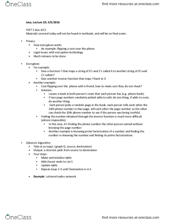 COMS W1004 Lecture Notes - Lecture 20: Coin Flipping, Inverse Function thumbnail