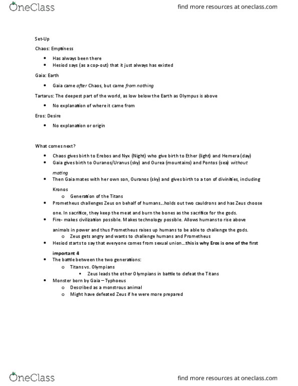 CLASS 40 Lecture Notes - Lecture 4: Erebus, Typhon, Hemera thumbnail