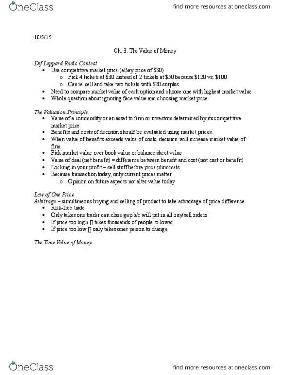 SMG FE 101 Lecture Notes - Lecture 4: Ebay thumbnail