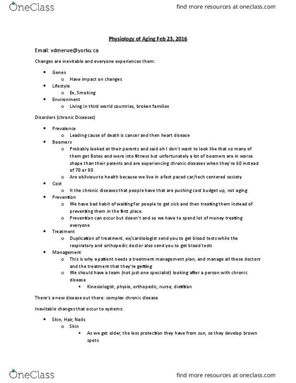 KINE 3350 Lecture Notes - Lecture 15: Angina Pectoris, Melanoma, Shingles thumbnail