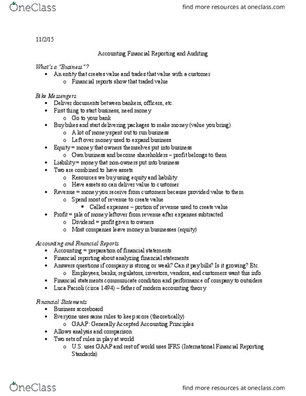 SMG SM 131 Lecture Notes - Lecture 9: Net Income, Financial Statement, Income Statement thumbnail