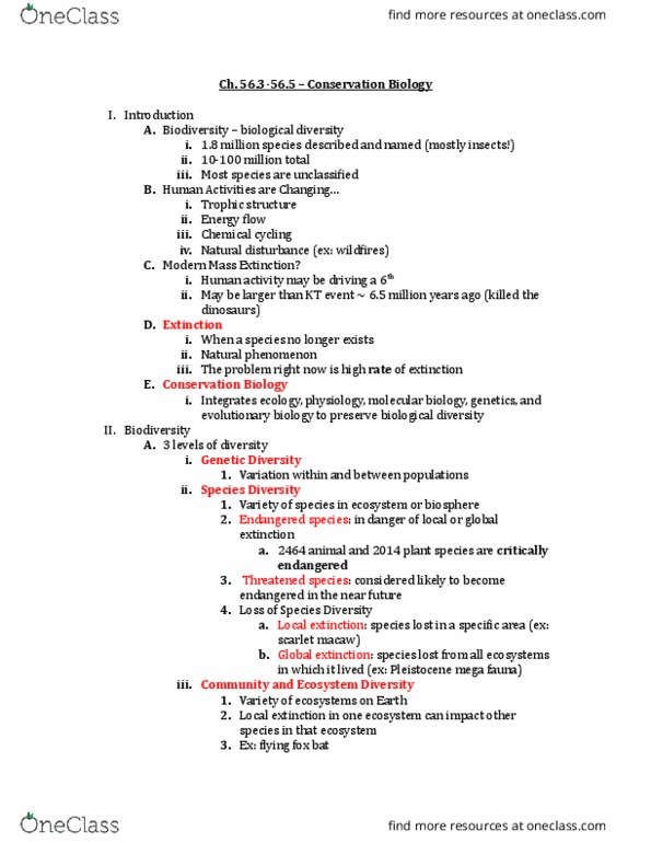 01:119:115 Lecture Notes - Lecture 20: Plain English, Megafauna, List Of Natural Phenomena thumbnail