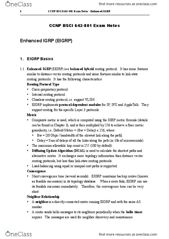 ECE495 Chapter Notes - Chapter 5: Integrated Services Digital Network, Private Network, Classful Network thumbnail