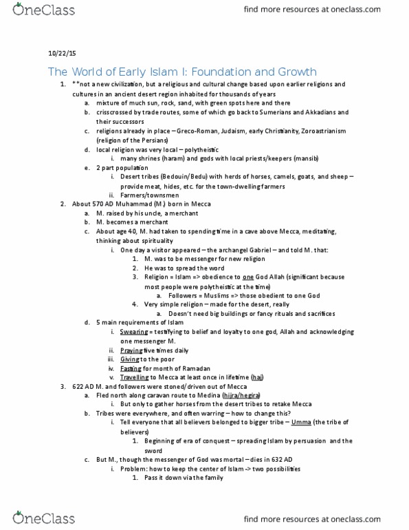 UGC 111 Lecture Notes - Lecture 7: Archangel, Zoroastrianism, Early Christianity thumbnail