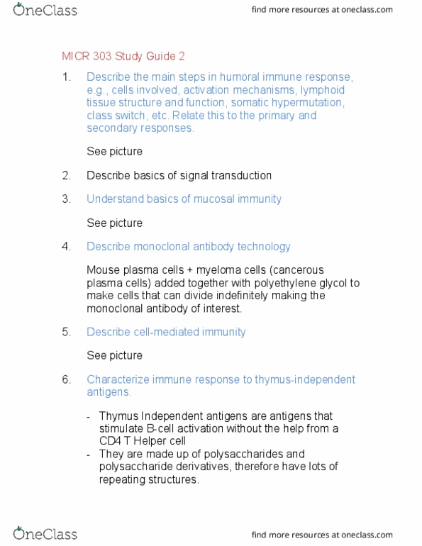 MICR 303 Chapter Notes - Chapter 1: Polyethylene Glycol, Streptococcus Pneumoniae, Herd Immunity thumbnail
