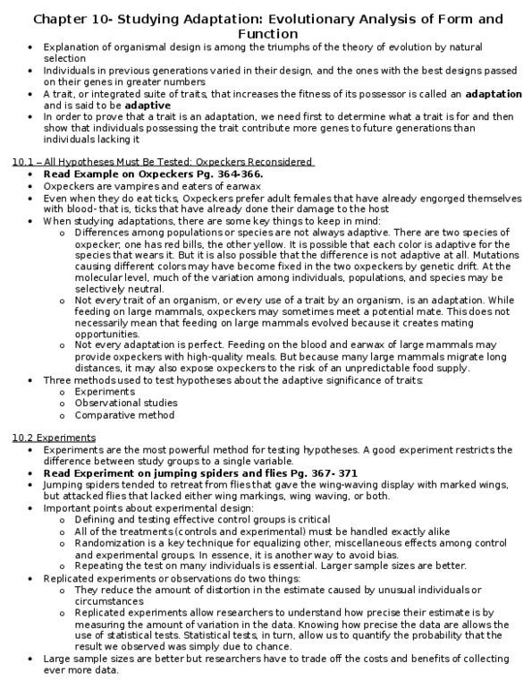 BIO210Y5 Lecture Notes - Earwax, Genetic Drift, Genetic Variation thumbnail