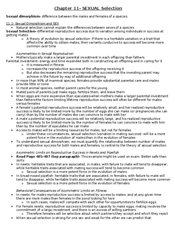 BIO210Y5 Lecture Notes - Sperm Competition, Ceratitis Capitata, Mating Plug thumbnail