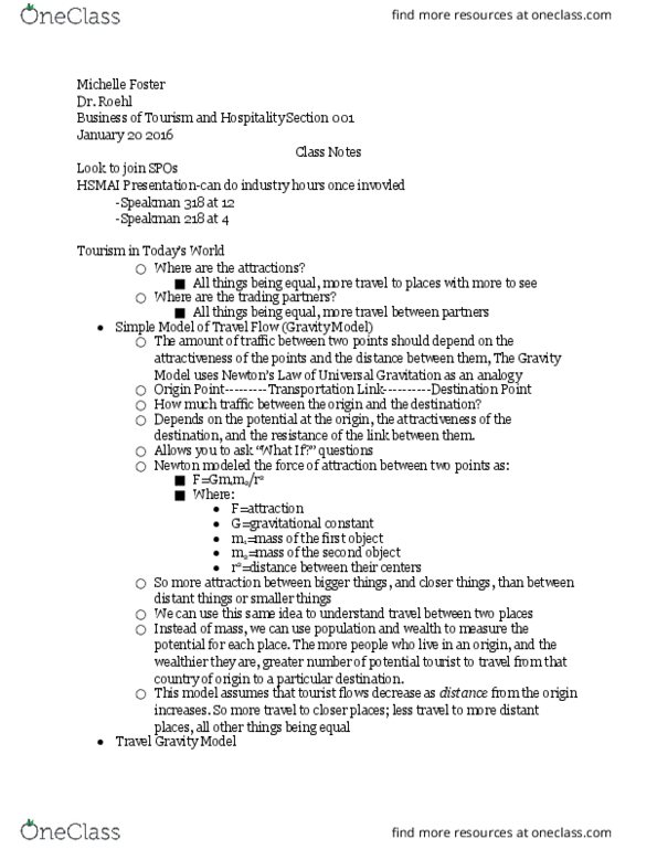 STHM 1311 Lecture Notes - Lecture 1: 2Mass thumbnail