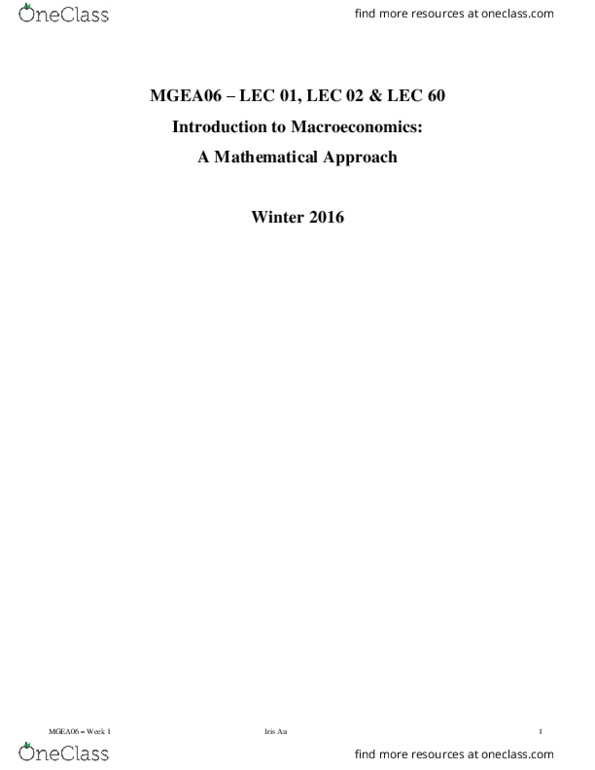 MGEA06H3 Lecture Notes - Lecture 1: Gdp Deflator, Gross National Product, Government Spending thumbnail