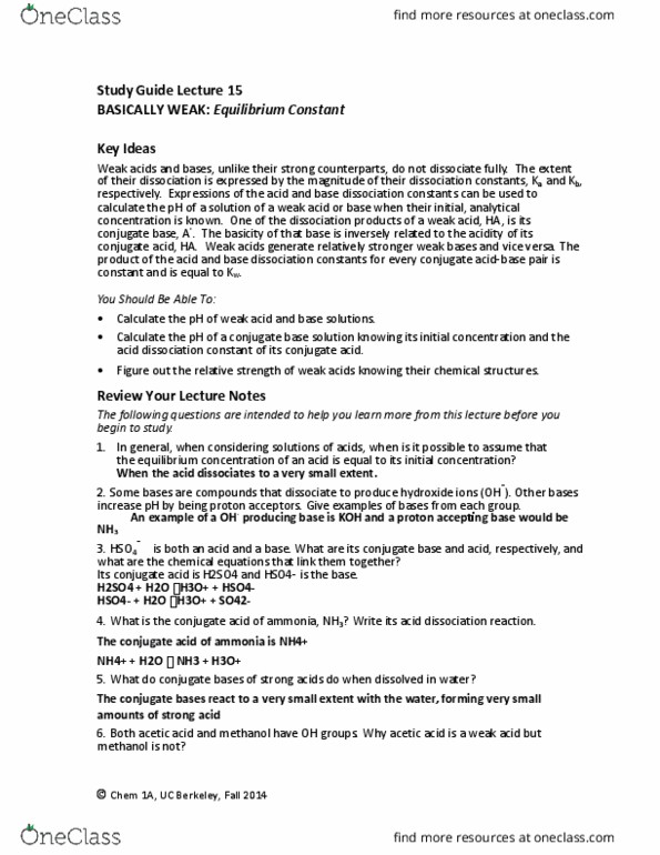 CHEM 1A Lecture Notes - Lecture 15: Hypobromous Acid, Conjugate Acid, Acid Strength thumbnail