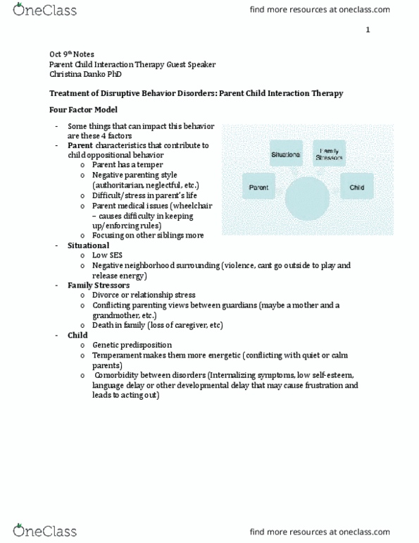 PSYC 330 Lecture Notes - Lecture 4: Parenting Styles, Language Delay, Genetic Predisposition thumbnail