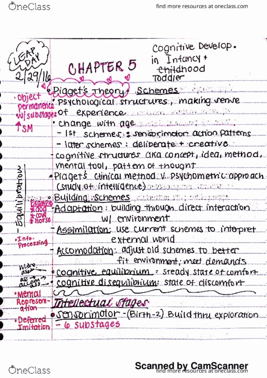 PSYC 232 Lecture 5: CH 5 Notes thumbnail