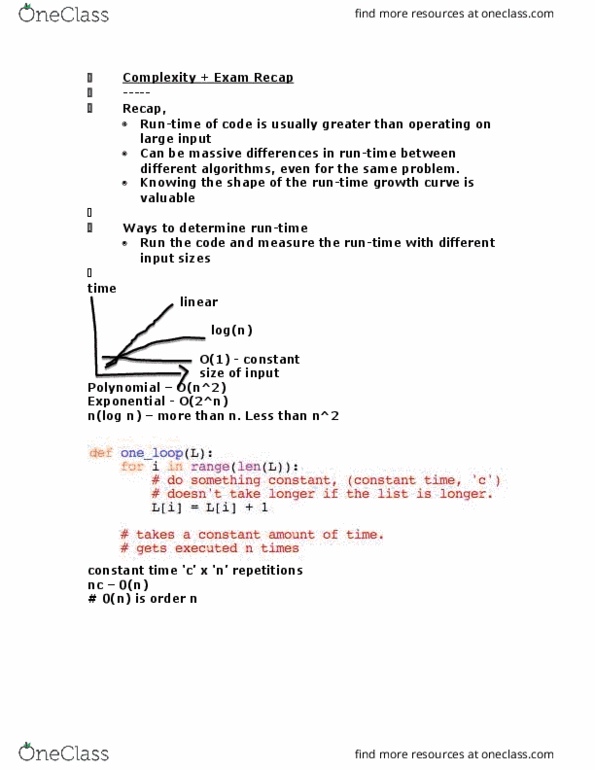 CSC108H1 Lecture Notes - Lecture 29: Weighted Arithmetic Mean thumbnail