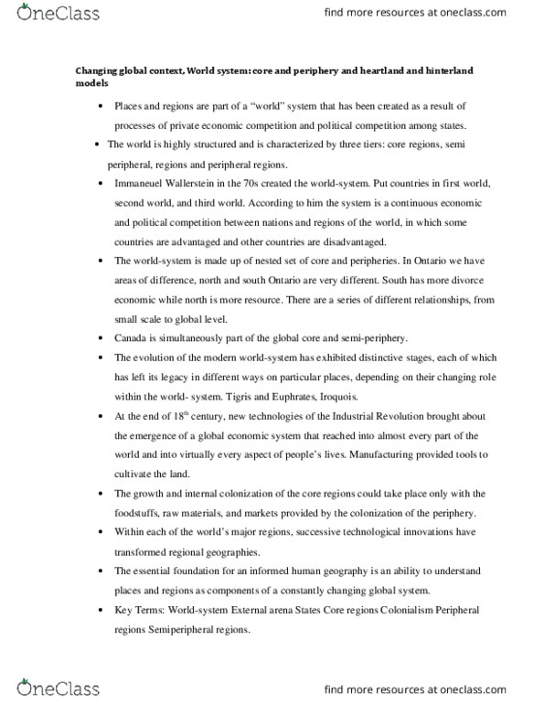 GEO 206 Lecture Notes - Lecture 2: San People, Captive Market, Hereditarily Finite Set thumbnail