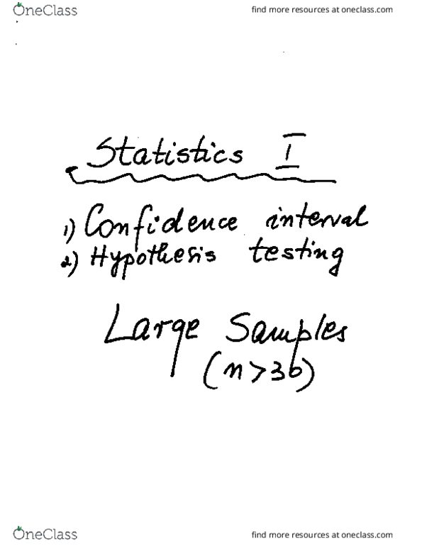 MTH 410 Lecture Notes - Lecture 7: Standard Deviation, Prq, Confidence Interval thumbnail