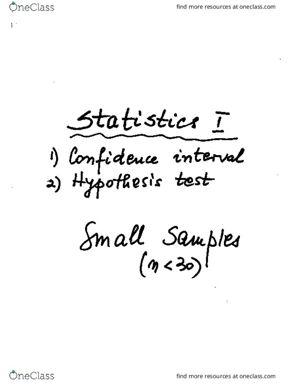MTH 410 Lecture Notes - Lecture 7: Mull, Null Hypothesis, Confidence Interval thumbnail