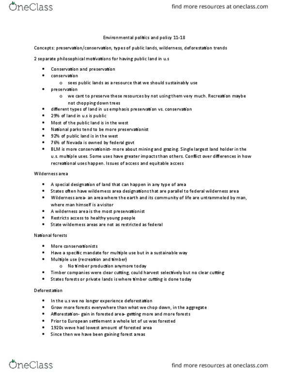 PUP-4203 Lecture Notes - Lecture 16: Certified Wood, Kuznets Curve, Environmental Politics thumbnail