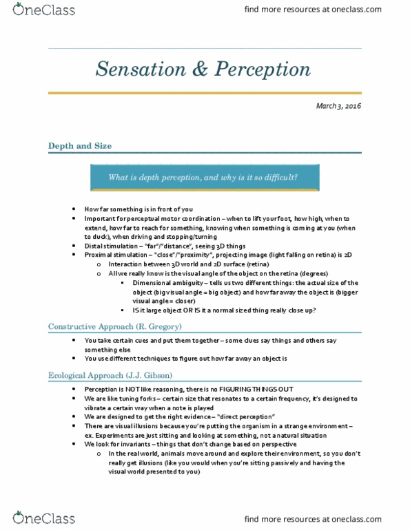 PSYC 2390 Lecture Notes - Lecture 14: Motor Coordination, Extraocular Muscles, Visual Angle thumbnail