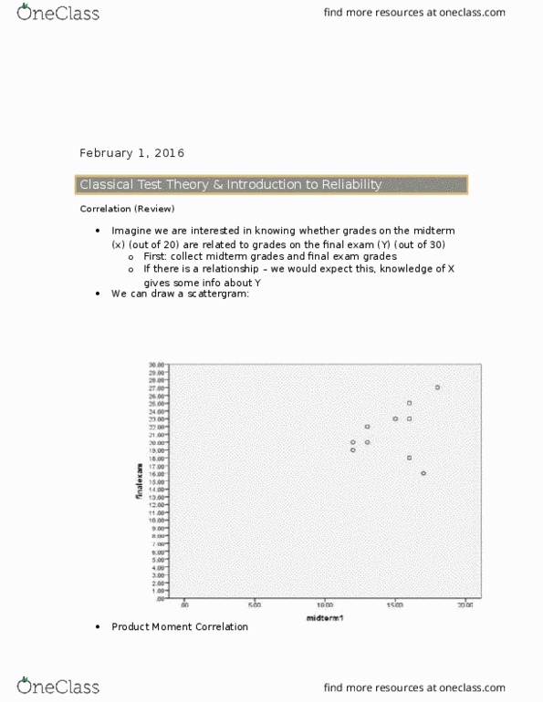 PSYC 3250 Lecture Notes - Lecture 8: Scatter Plot, Observational Error, Standard Deviation thumbnail