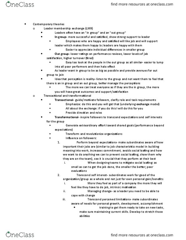 MGT 20200 Lecture Notes - Lecture 12: Mount Everest, Social Loafing, Job Satisfaction thumbnail