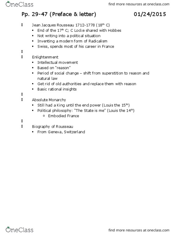 POLSCI 2O06 Lecture Notes - Lecture 13: Egocentrism, Res Publica, Stone Age thumbnail