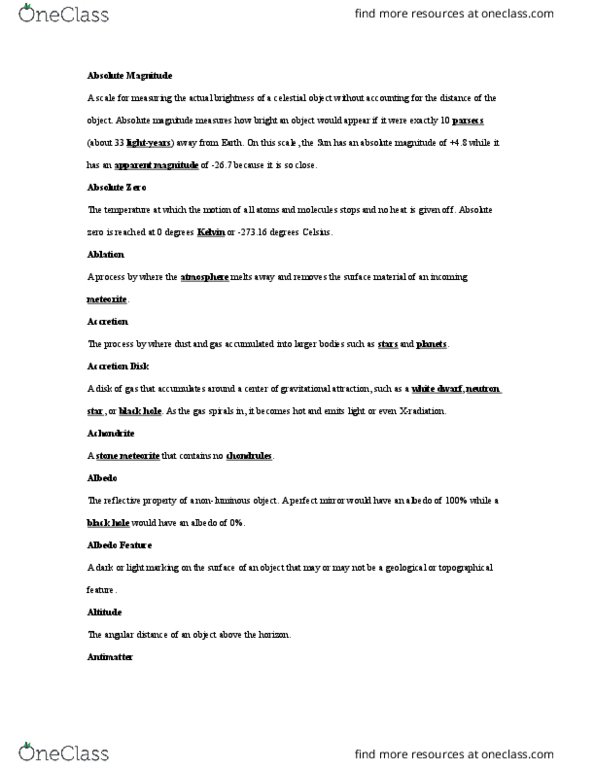 ASTR-122 Lecture Notes - Lecture 1: Volcanic Crater, Chromosphere, Chasma thumbnail