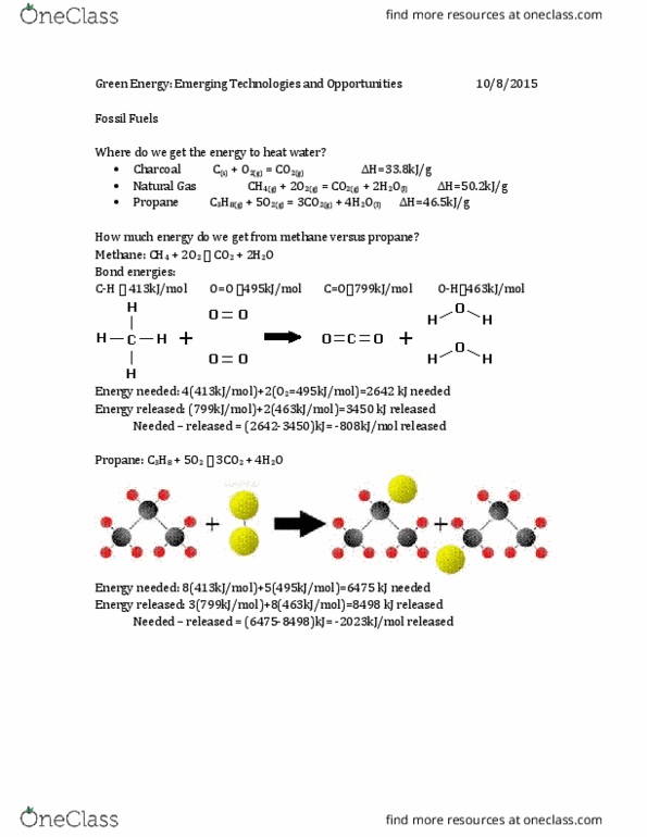HONR 1206 Lecture Notes - Lecture 6: Trihydrogen Cation, Joule thumbnail