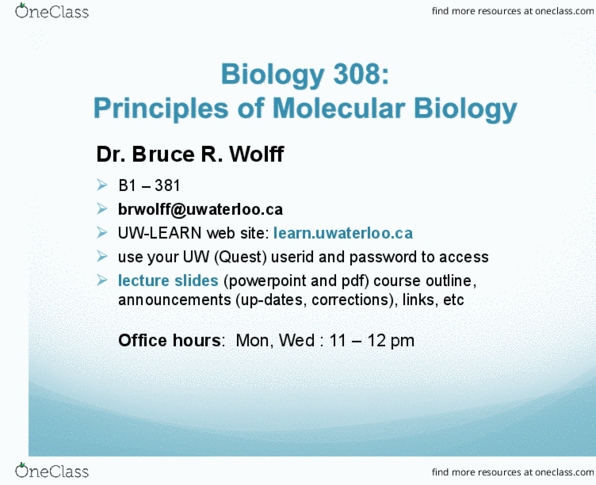 BIOL308 Lecture Notes - Lecture 2: Cis-Regulatory Element, Chromatin, Collagen thumbnail