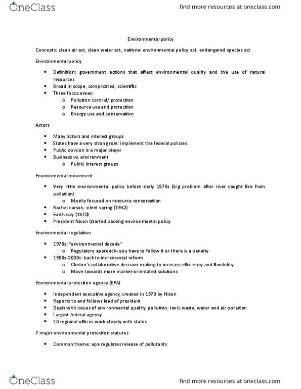 PUP-3002 Lecture Notes - Lecture 16: Environmental Impact Assessment, Bronchitis, Species Reintroduction thumbnail